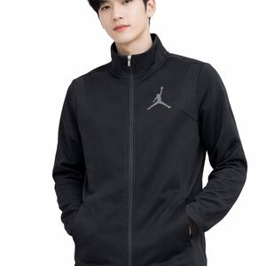 Jordan Men’s Black Full Zip Track Jacket Size XL Made in Vietnam